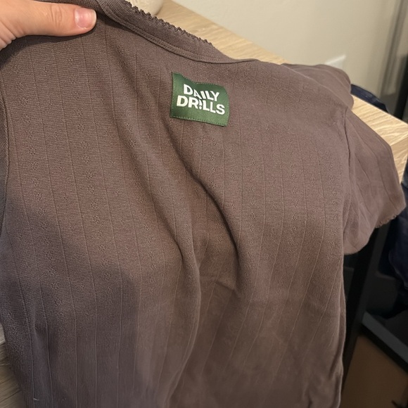 Daily drills pointelle baby tee - Picture 3 of 4